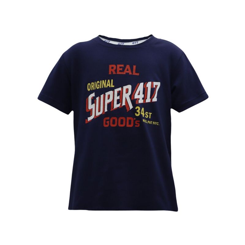 2 1 BABYS COMPANY - Camiseta Infantil Niño  Azul Oscura. Talla: 2 Hasta La 12