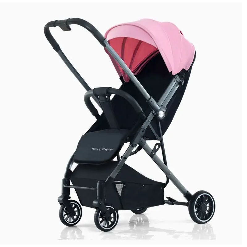 KIDSHOP - Coche Reversible Tipo Maleta Fino + Toldillo Z03B Rosado