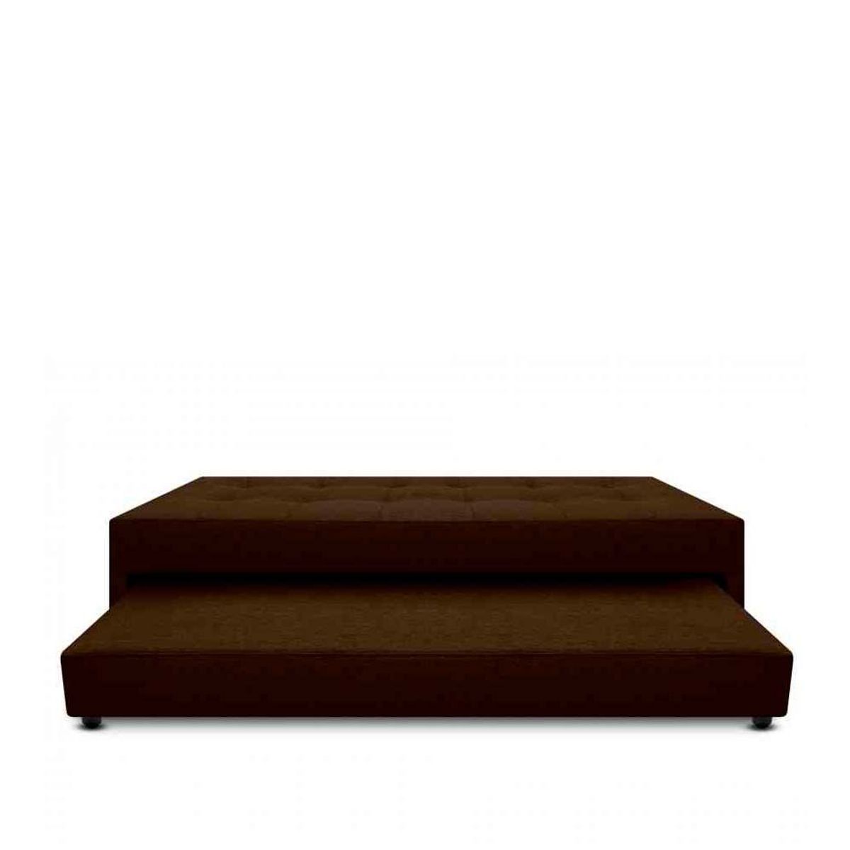 MAGIC CLASS - CAMA NIDO JAFAR DOBLE COLCHÓN90X190 MICROFIBRA CAFÉ