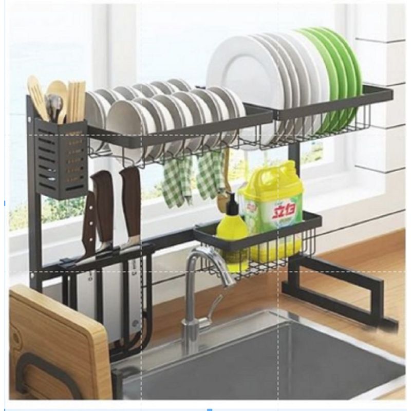 GENERICO - Organizador Y Escurridor Platos Loza Cubiertos Seca Platos