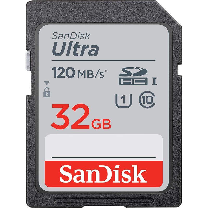 SANDISK - Memoria SD 32GB SanDisk Ultra 120 MB/S UHS-I C10 U1 FullHD