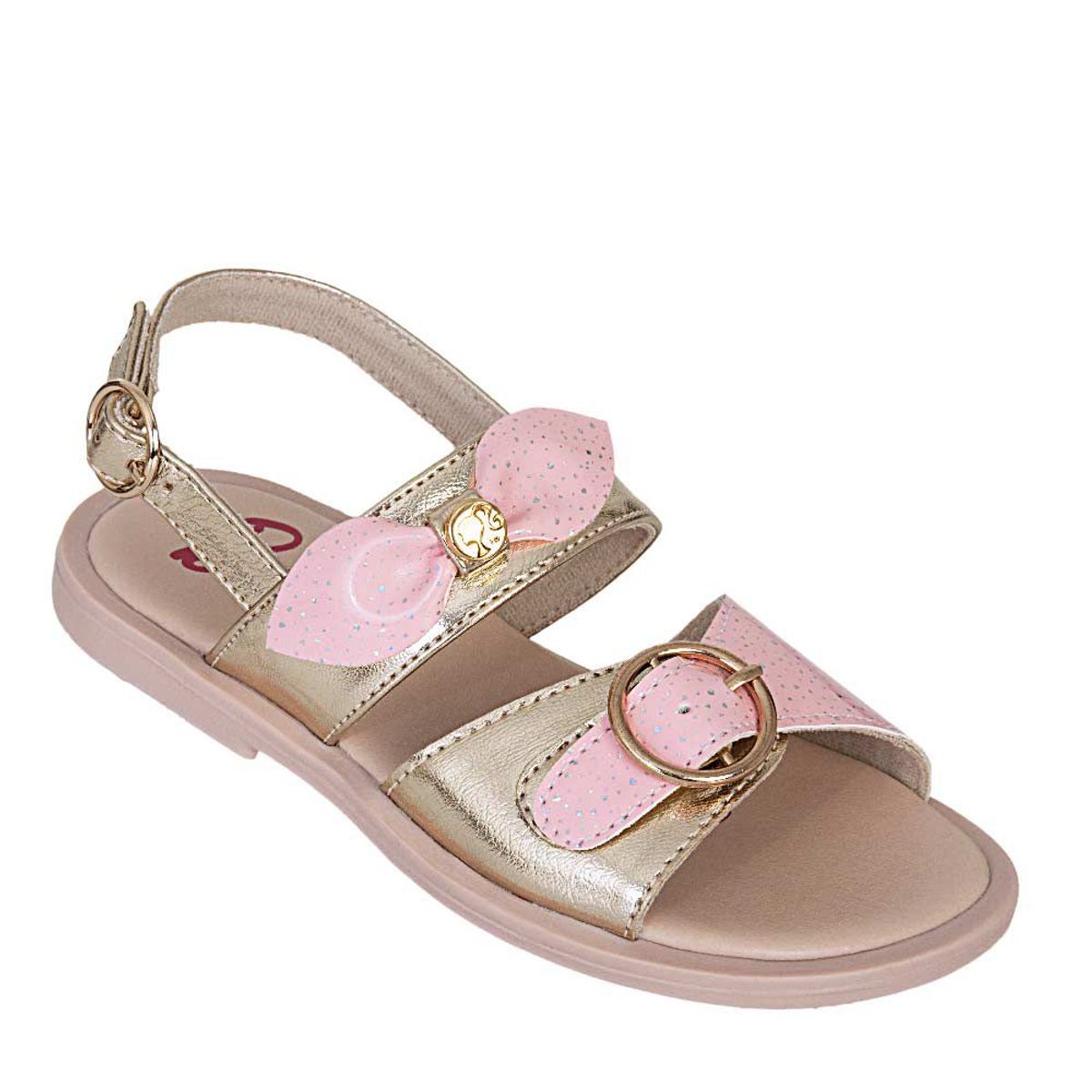 BARBIE - Sandalia de Niña marca BARBIE en Color DORADO ROSADO  / SAND.BARBIE SE