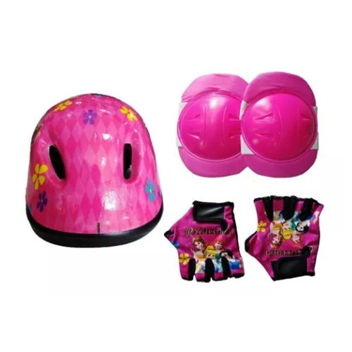AFM - CASCO DE PROTECCION PARA NIÑOS + KIT DE PROTECCIÒN ROJO