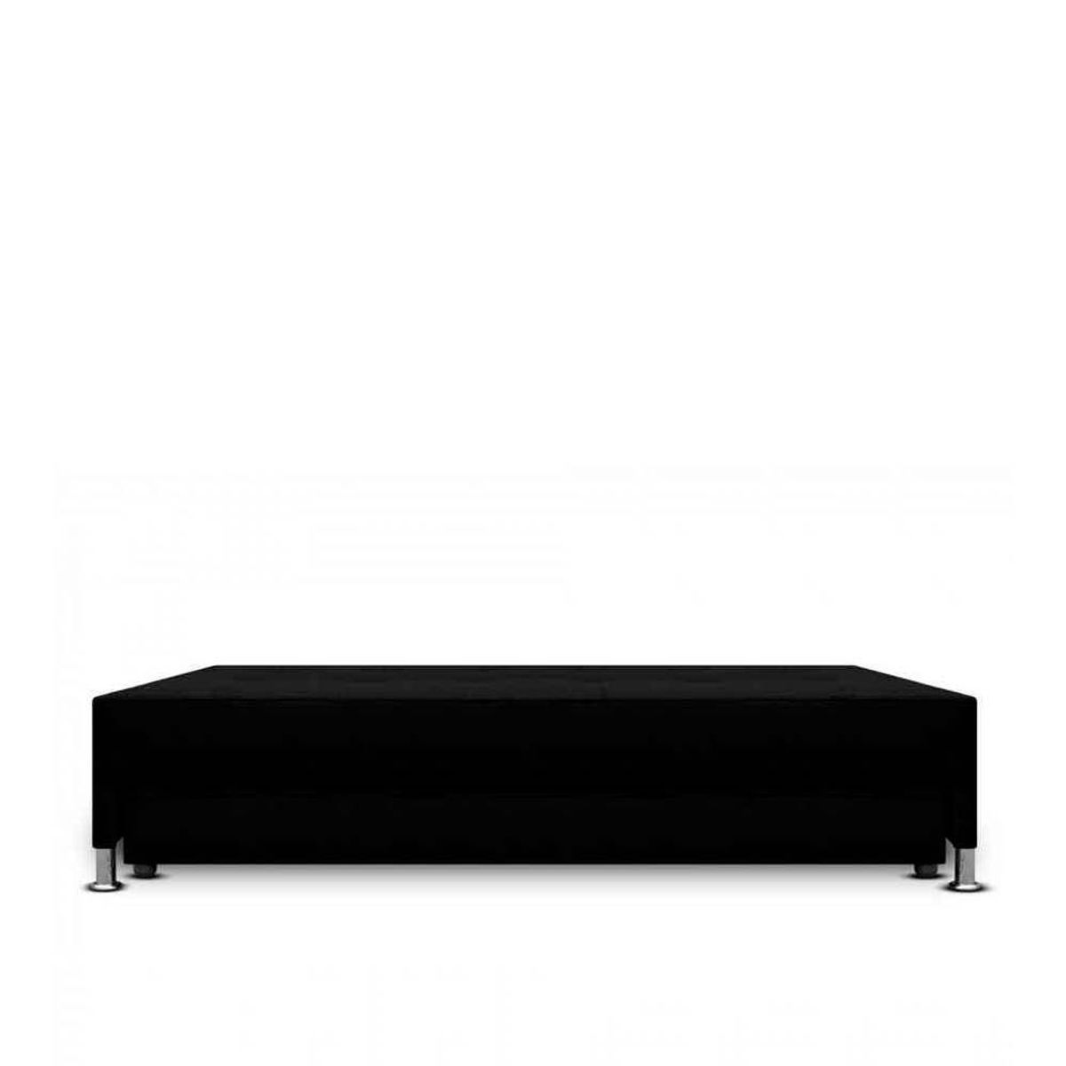 MAGIC CLASS - CAMA NIDO JAFAR DOBLE COLCHÓN120X190 ECOCUERO NEGRO