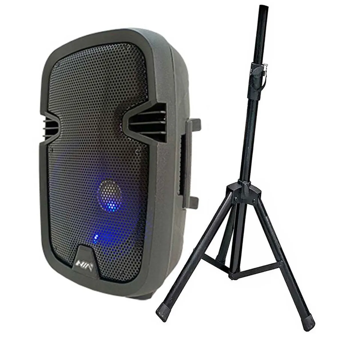 NIA - Parlante cabina usb bluetooth recargable mas tripode soporte base