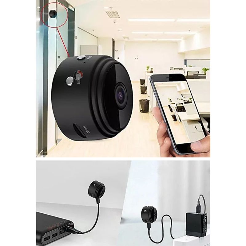 GENERICO - Mini Cámara Espía Wifi Seguridad Con Detención De Movimiento