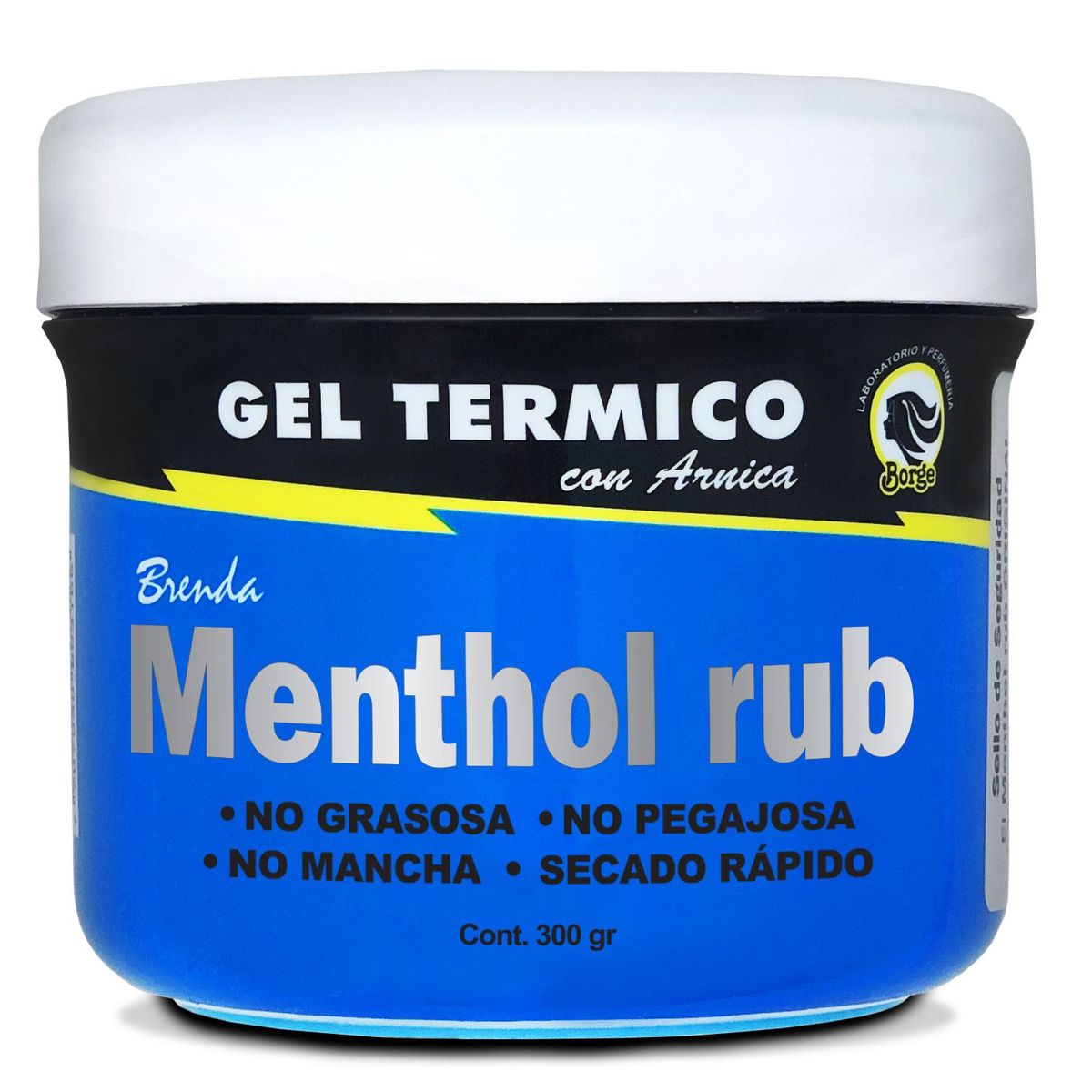 LABORATORIOS BORGE - Gel Térmico Brenda Menthol Rub 300g