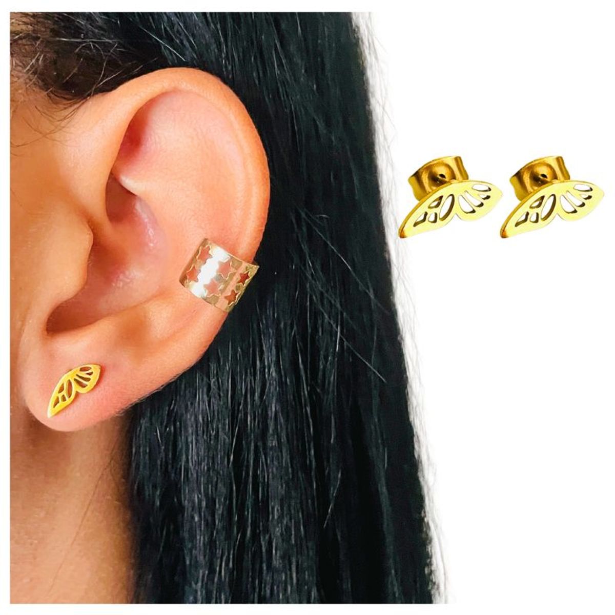 ACCESORIOS DE EVA - Aretes en Acero Inoxidable para Mujer Lola_.