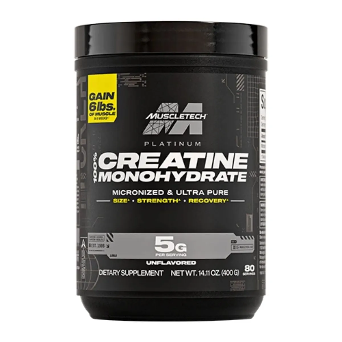 MUSCLETECH - Platinum Creatina Monohidratada 400gr Muscletech
