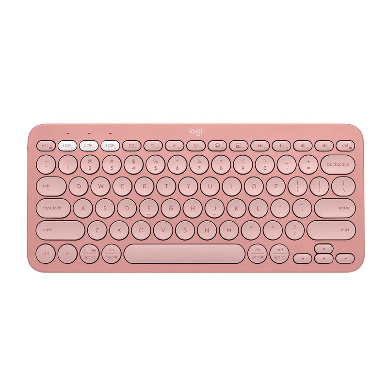 LOGITECH - Teclado Inalámbrico Logitech K380s Bluetooth Pebble Rosa