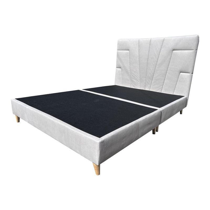 DORMIPUFF - Cama mas Cabecero Doble 140cm Beige Arena Diseño Dormipuff Sas