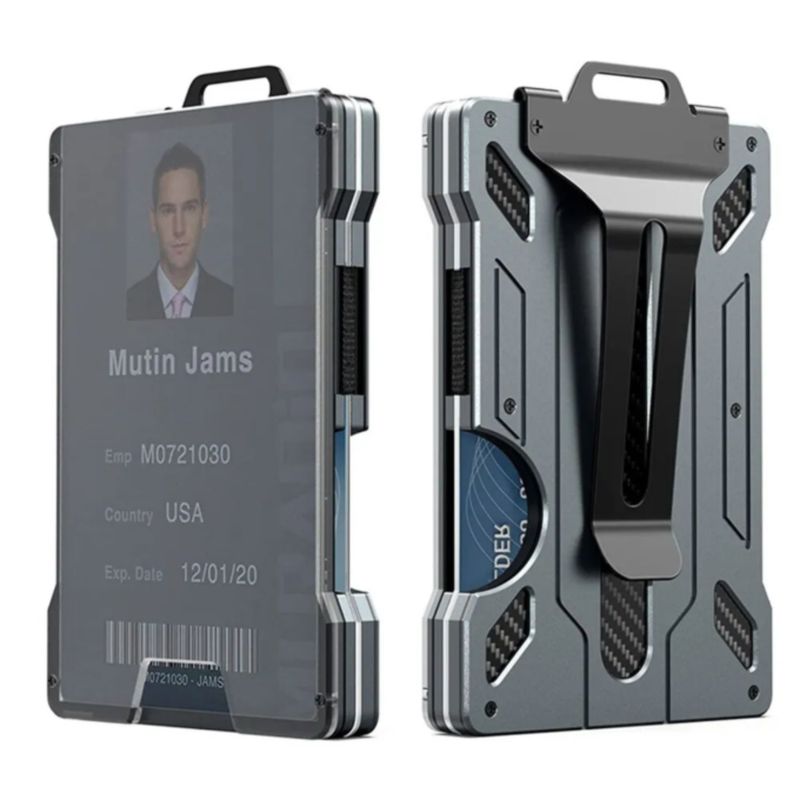 GENERICO - Billetera de seguridad cartera bloqueo RFID porta tarjetas