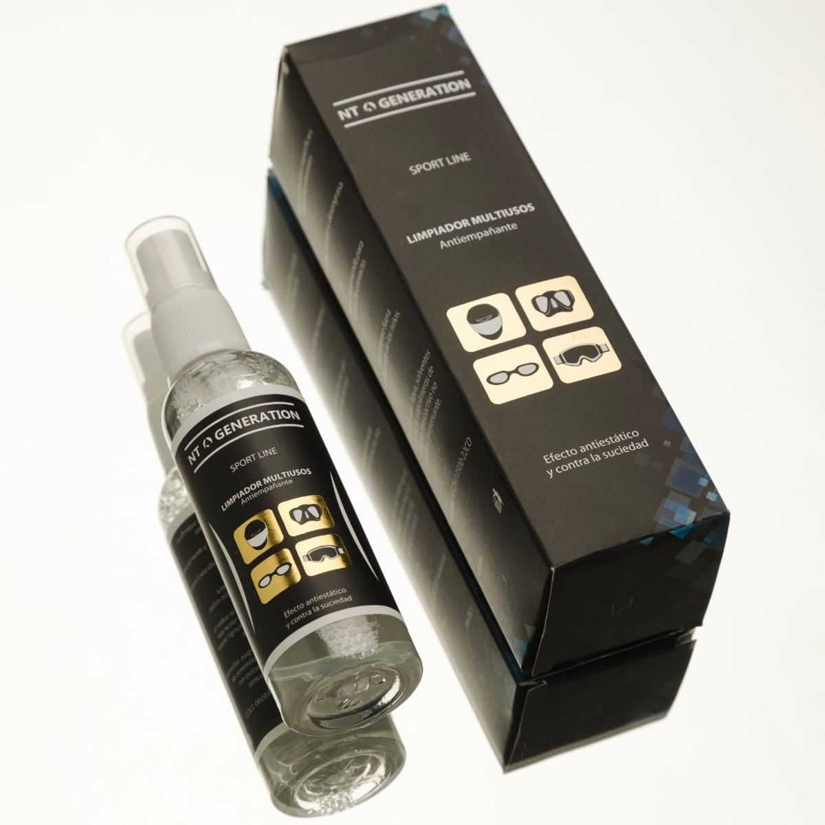 GENERICO - Limpiador antiempañante  para caretas cascos visores 120ml