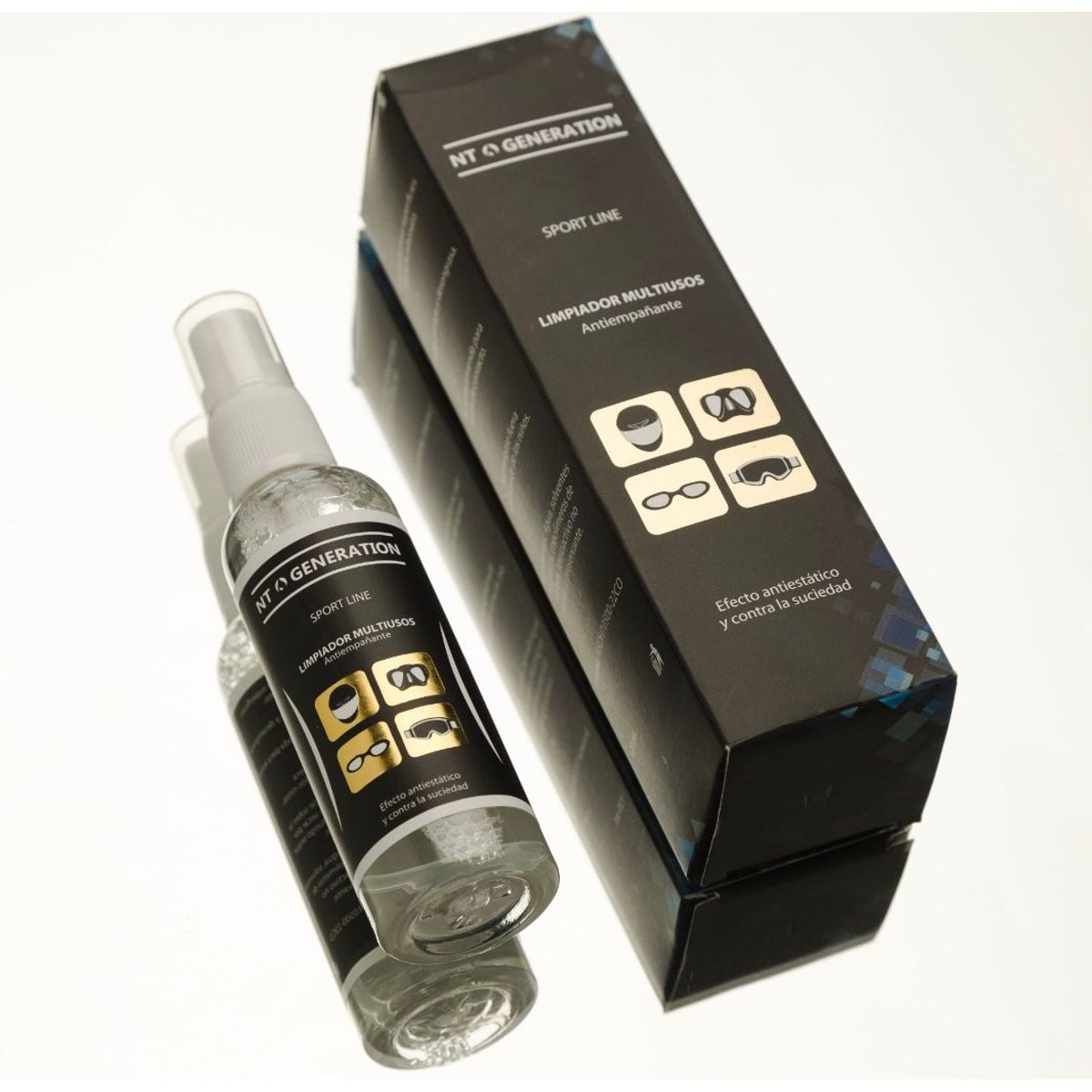GENERICO - Limpiador antiempañante  para caretas cascos visores 120ml