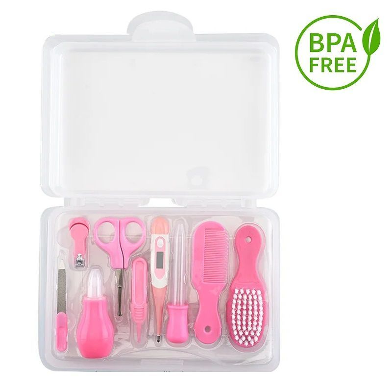 GENERICO - Kit De Cuidado Para Bebe 9 Piezas Con Estuche Portatil