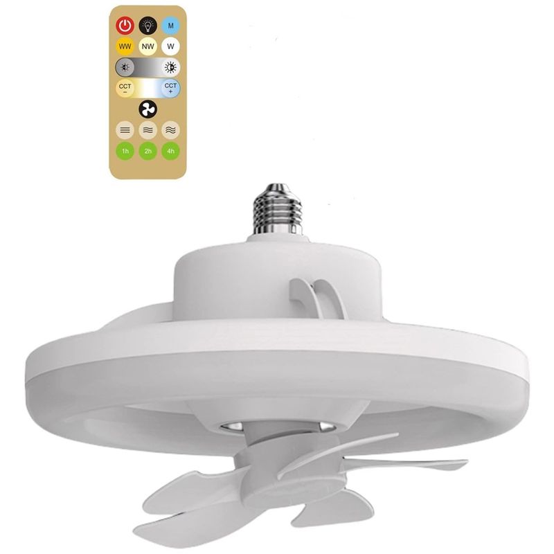 ONE PIXEL - Ventilador De Techo Con Luz 3 Velocidades 360° ONE PIXEL