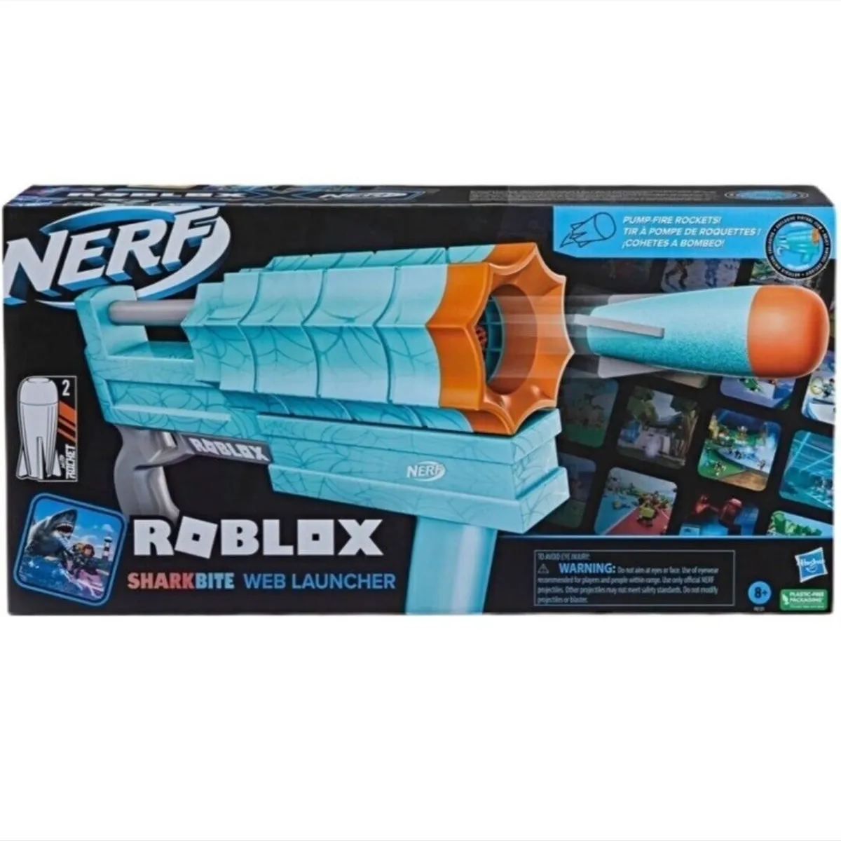 NERF NIÑAS - Nerf Roblox Sharkbite Web Launcher Lanzador