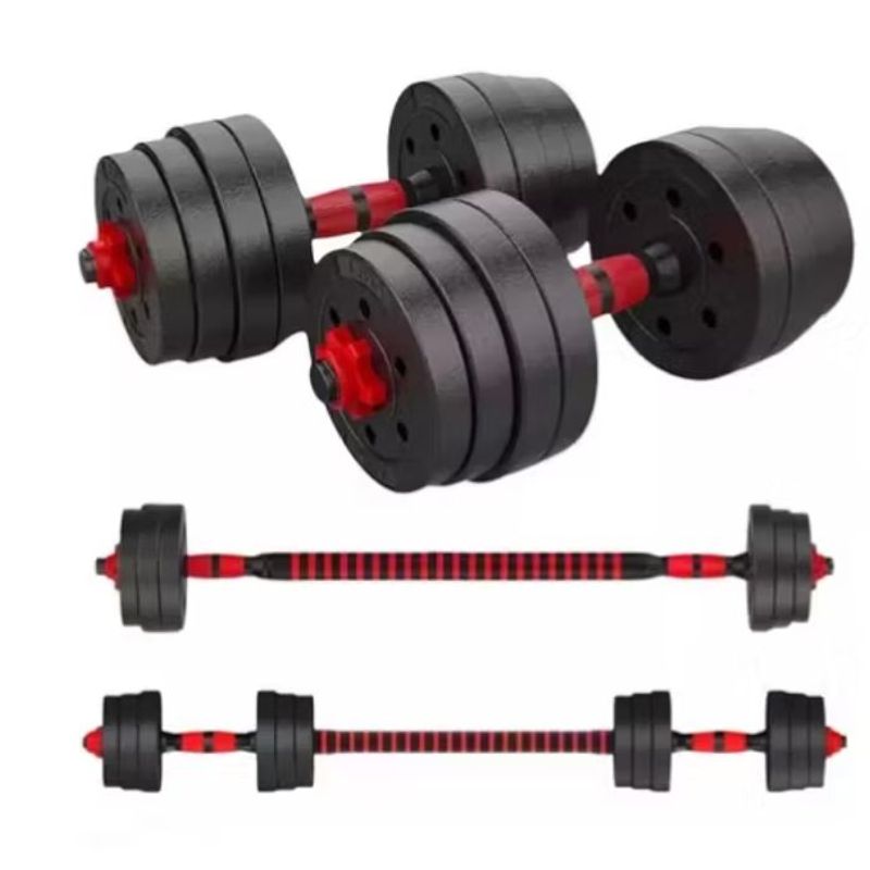 GENERICO - Mancuerna de 20 kg y barra  extensora dt-050