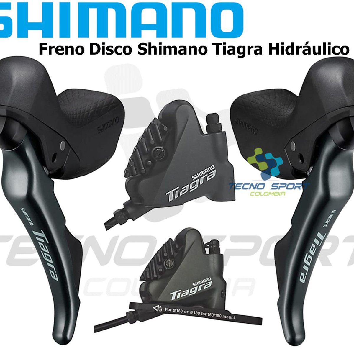 SHIMANO - Freno Disco Bicicleta Shimano Tiagra 4720 Hidraulico Ruta