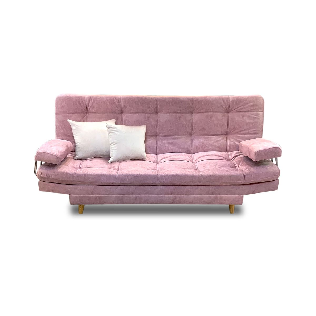 INDUSTRIAL BASESTILOS - Sala Moltochic Con Brazos Lino Palo de Rosa patas de Metal