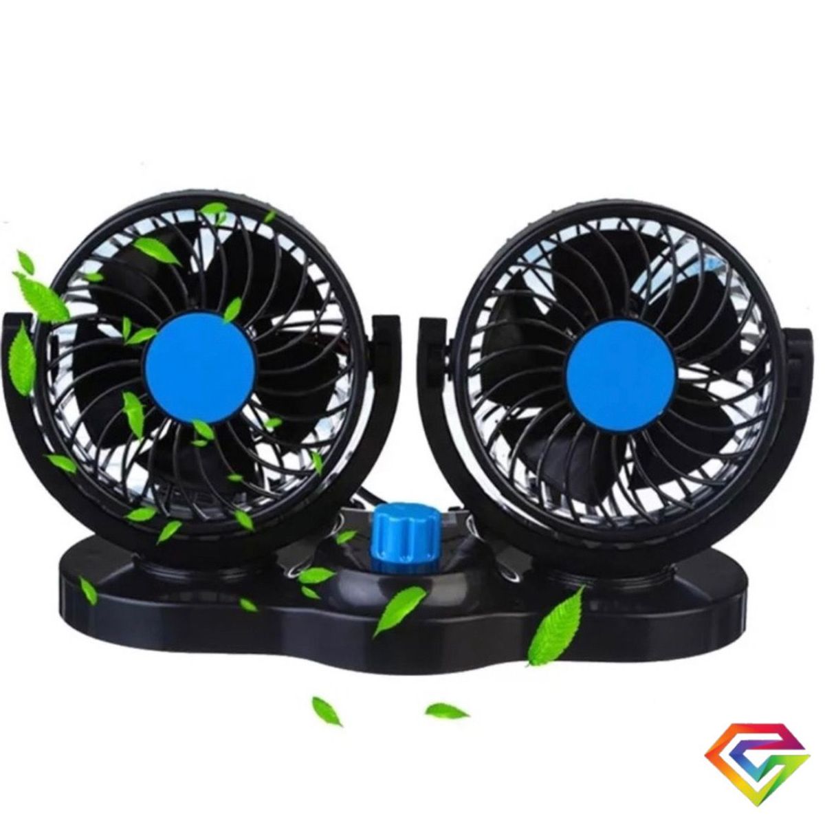 GENERICO - Ventilador para carro SQ-X788 refrescante Doble
