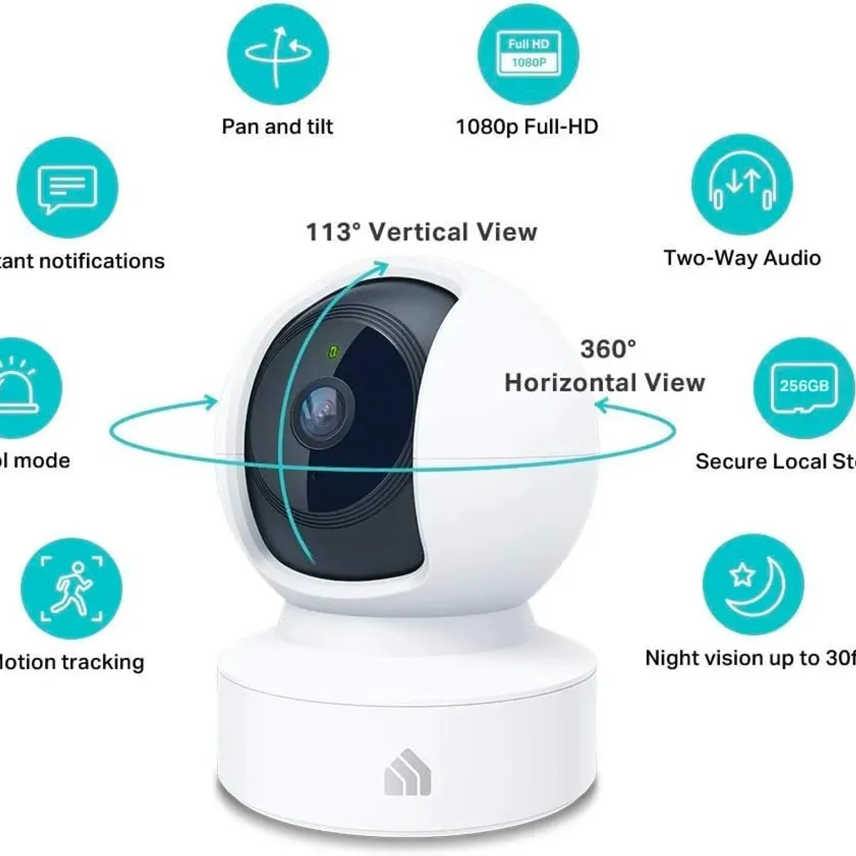 TP LINK - Camara de seguridad smart kasa ec70 hd 1080p alexa y google