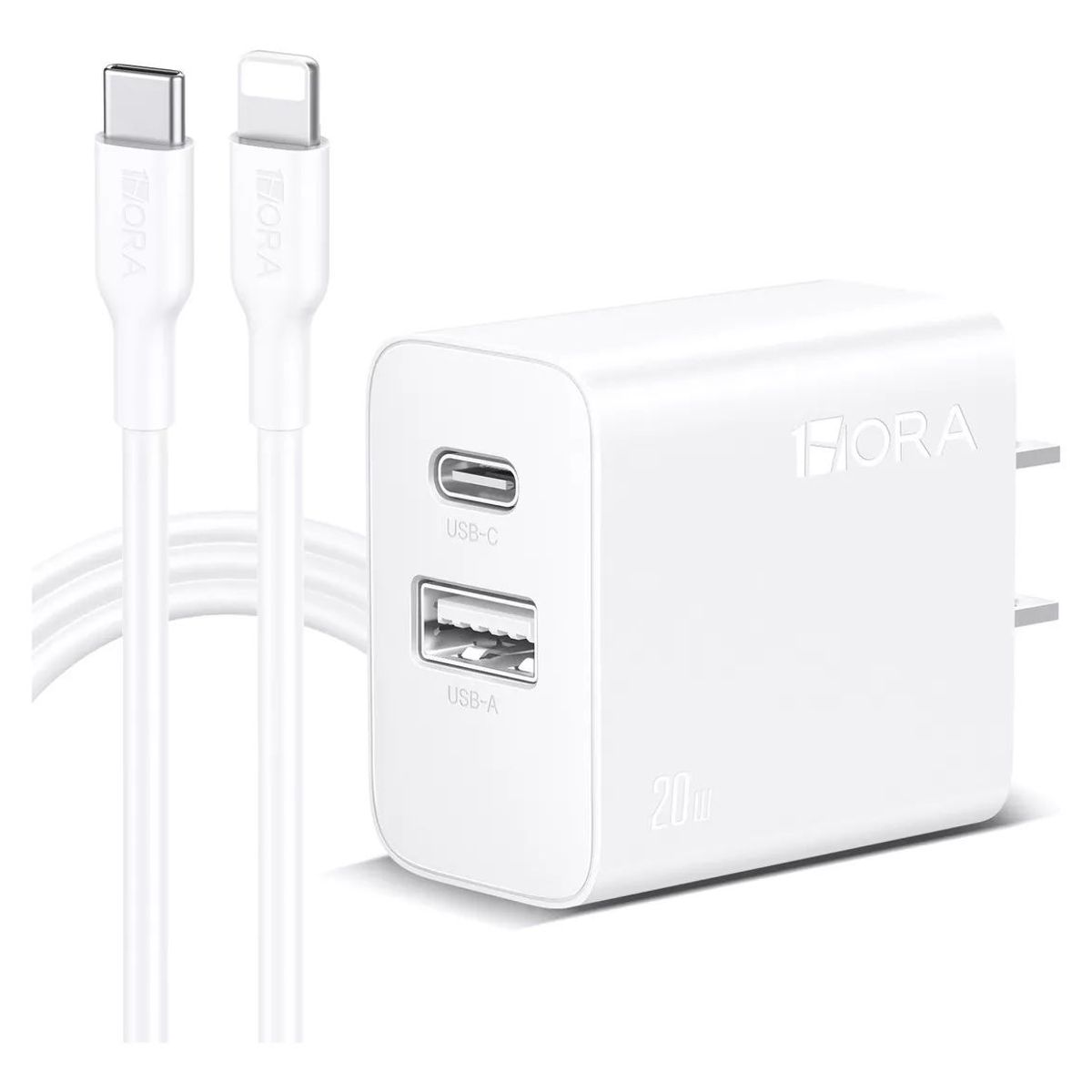 SHEN HUANG - Cargador 1hora Gar163 Usb Y Lightning De Pared Con Cable Car