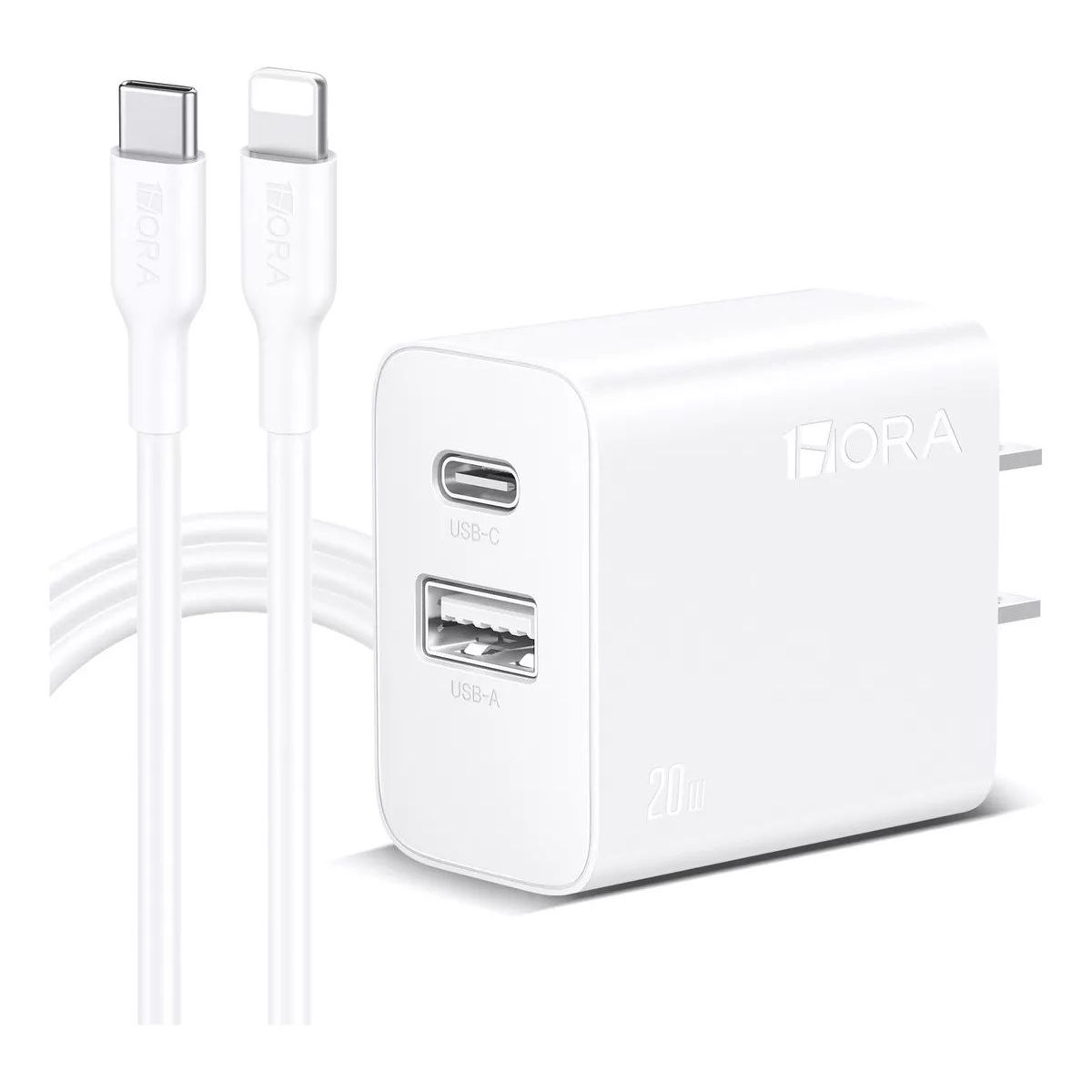SHEN HUANG - Cargador 1hora Gar163 Usb Y Lightning De Pared Con Cable Car