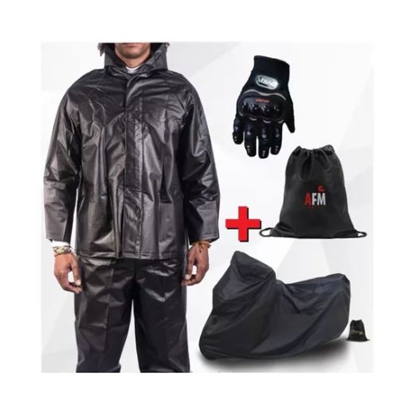 AFM - IMPERMEABLE PVC + PIJAMA + GUANTES