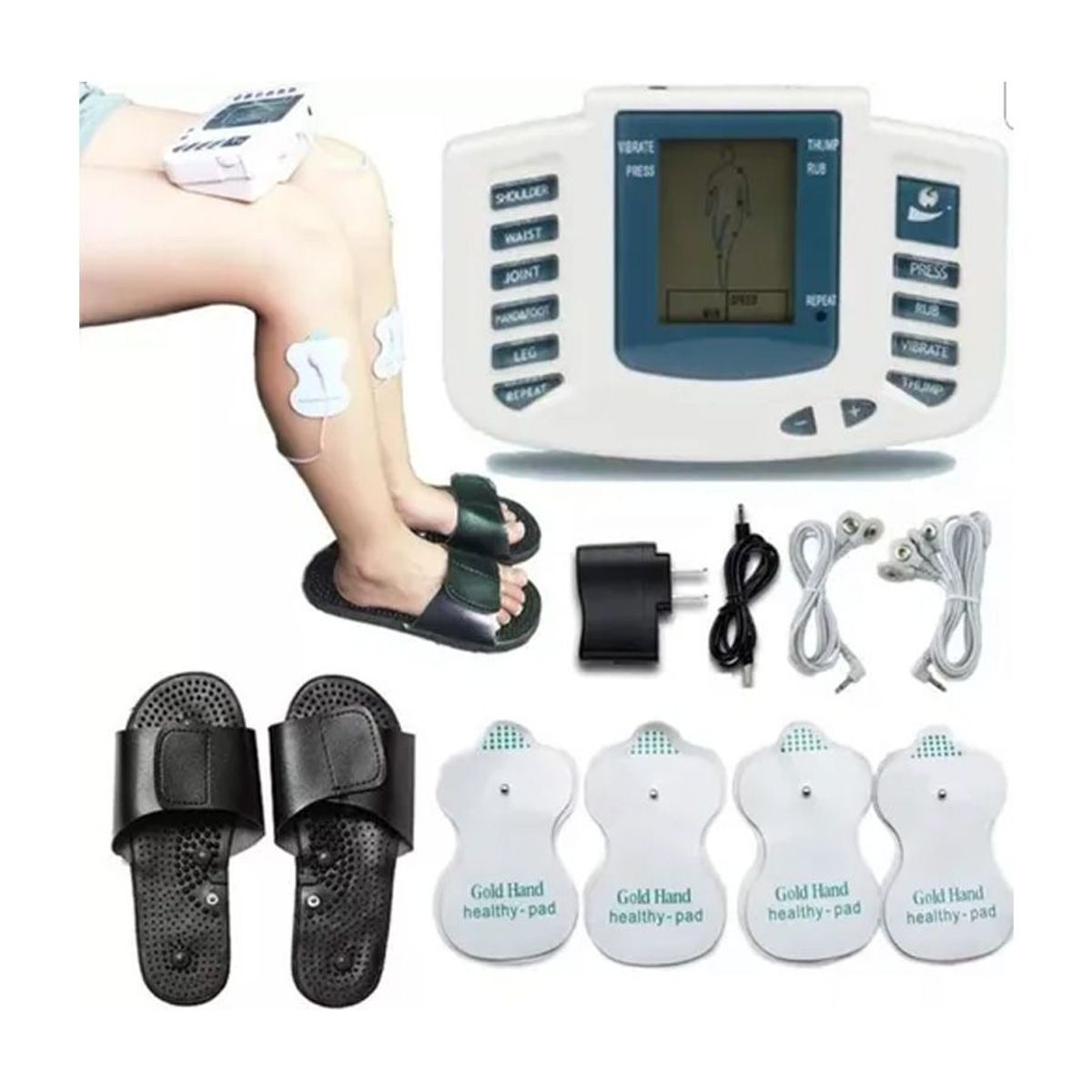 GENERICO - Monitor Gimnasia Pasiva Terapia Masajeador Muscular Chanclas
