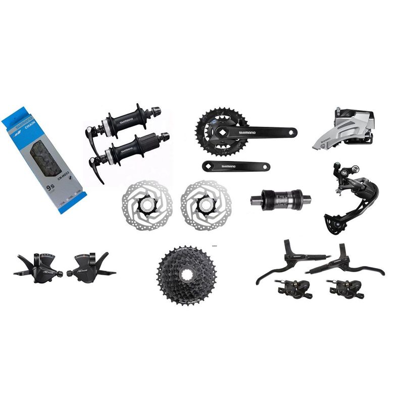 SHIMANO - Grupo Shimano ALTUS 2X9 Vel 11-36T,  36-22T C/Manzanas