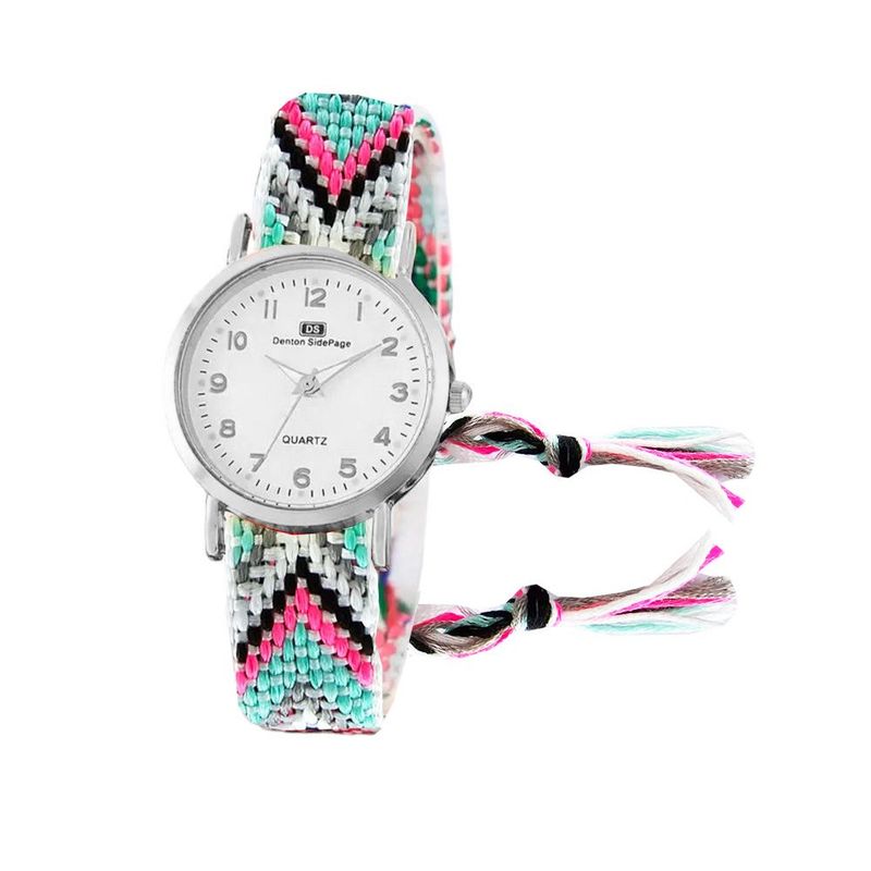 DAYOSHOP - Reloj Tejido Artesanal Dama Mujer + Estuche