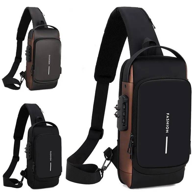 GENERICO - Bolso Antirrobo Terciado Seguridad Maleta Morral Urbano Usb