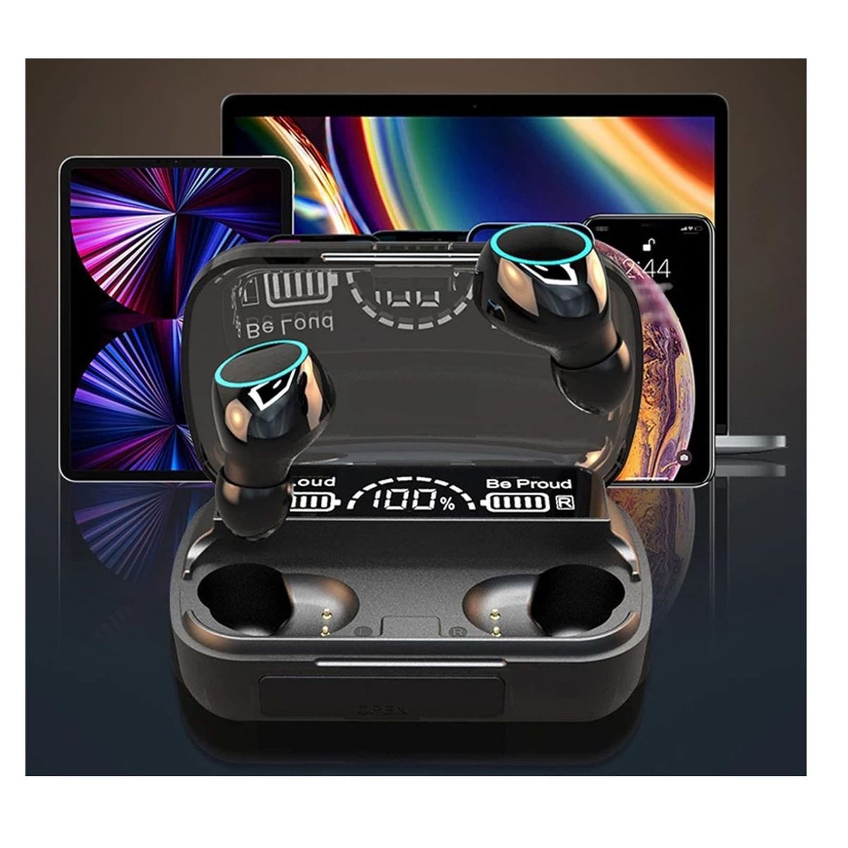 GENERICO - Audifonos Bluetooth Microfono Dual Ear Game Auricular