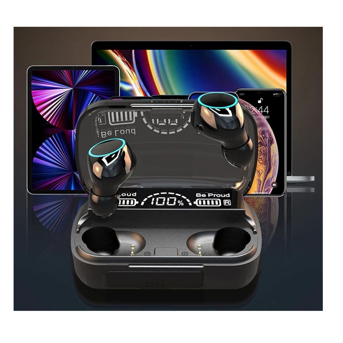 GENERICO - Audifonos Bluetooth Microfono Dual Ear Game Auricular