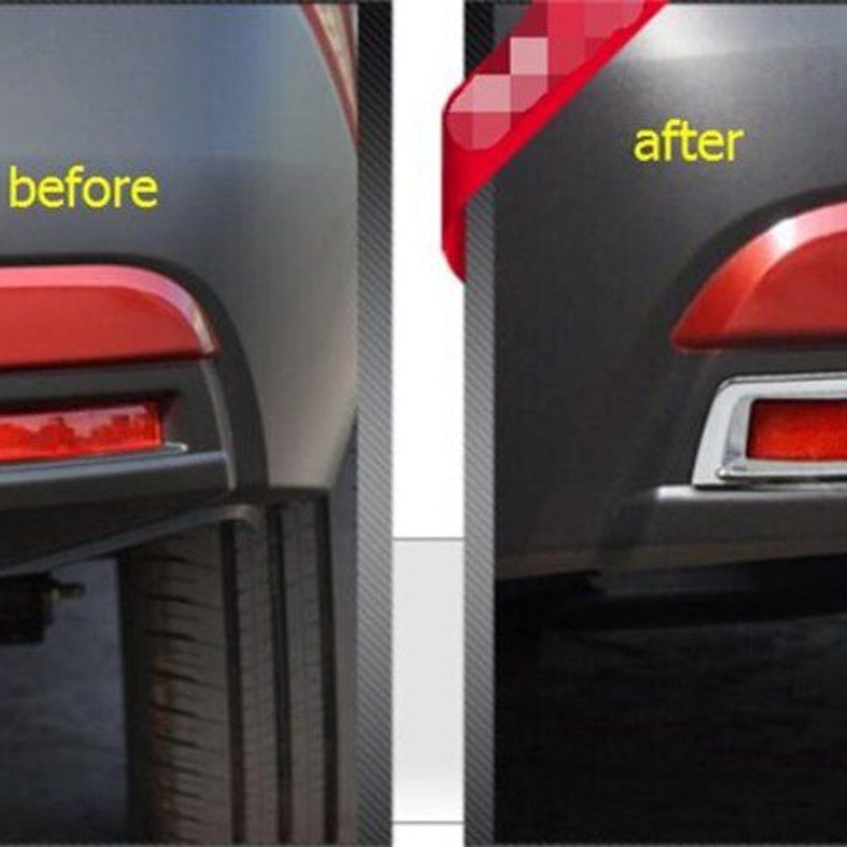 GENERICO - accesorios nissan kicks cubierta bomper trasero cromada