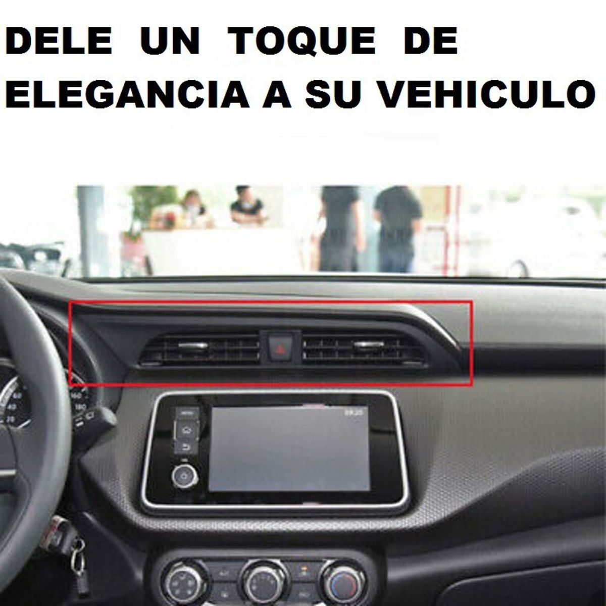 GENERICO - accesorios nissan kicks cubierta central aire acondicionado