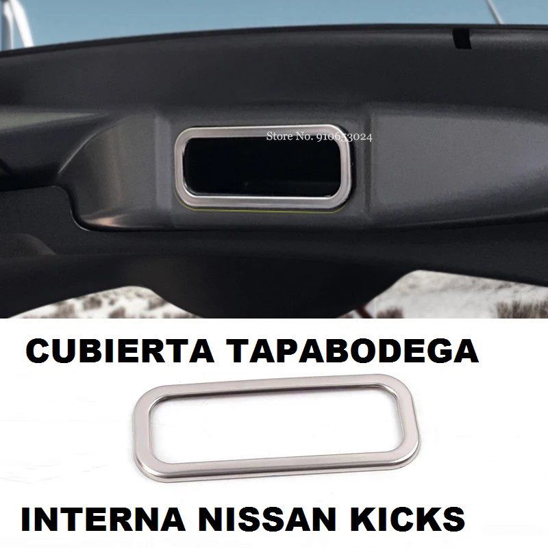 GENERICO - accesorios nissan kicks cubierta cromada tapa bodega