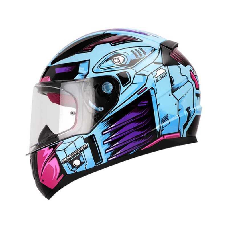 LS2 - CASCO MOTO LS2 353 CERTIFICADO ROBOT FUCSIA BRILLO M