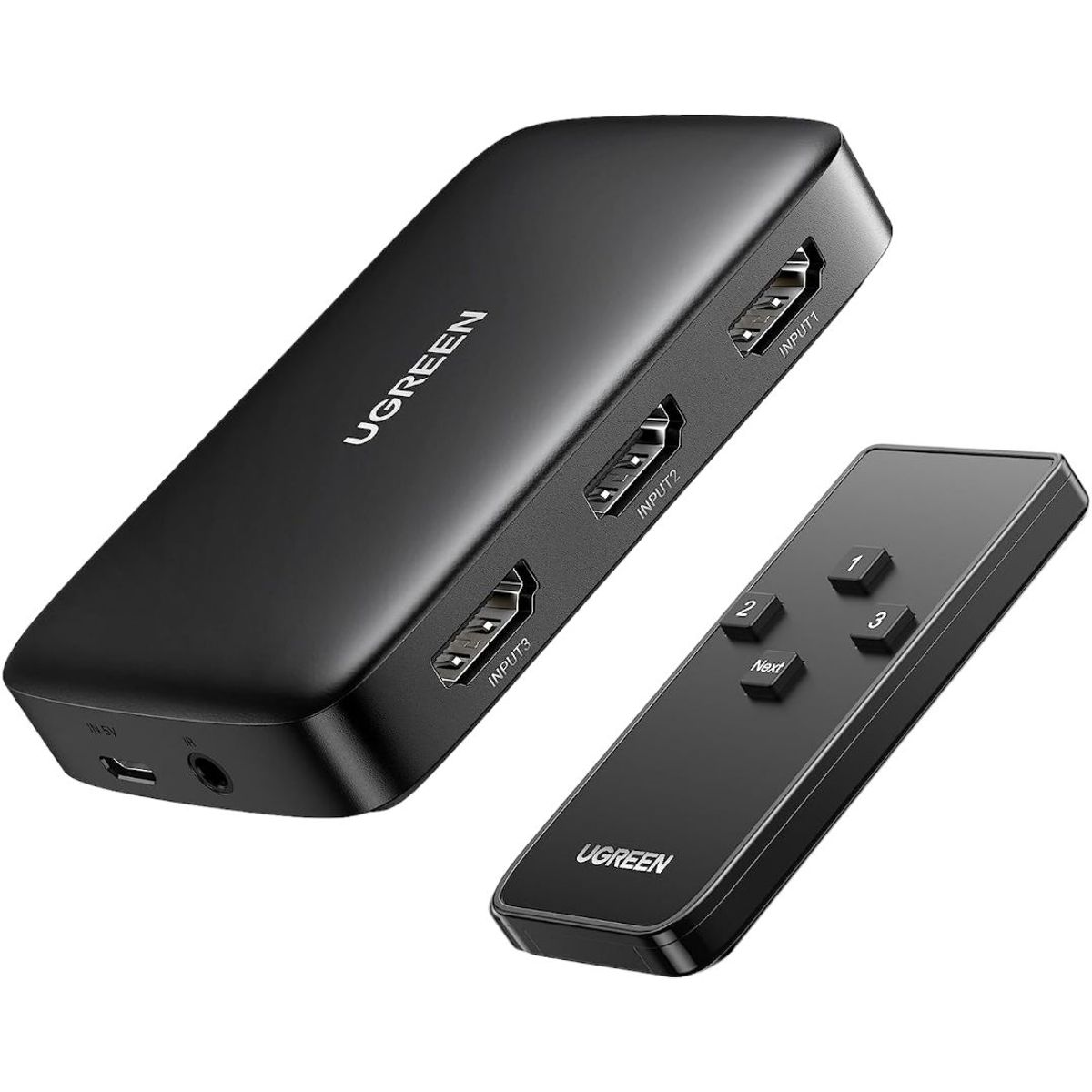 UGREEN - Interruptor Conmutador Hdmi 4k Ugreen 3 En 1 Incluye Control Remoto