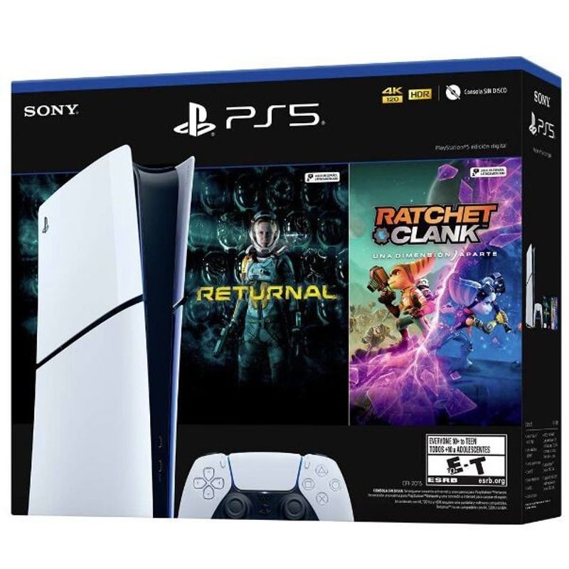 SONY - Consola PS5 Digital Modelo Slim Bundle Ratchet & Clank - Returnal
