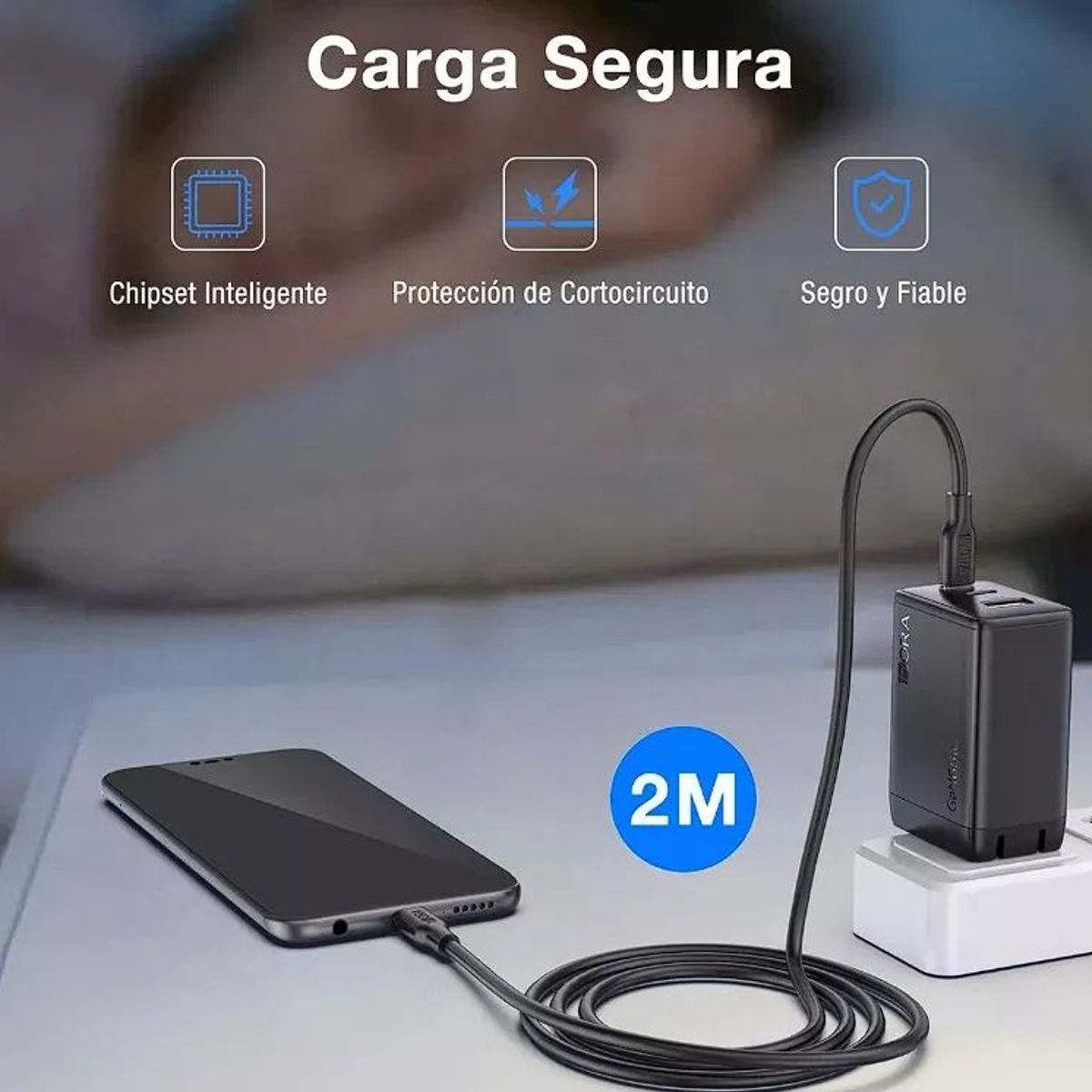 DIANSHENG - Cargador Super Turbo 65w 3 En 1 Universal Carga Rápida