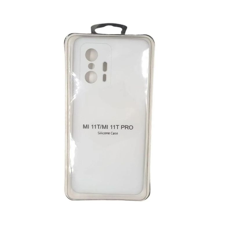 GENERICO - Forro Silicone Case compatible con Xioami 11t  11t Pro Blanco