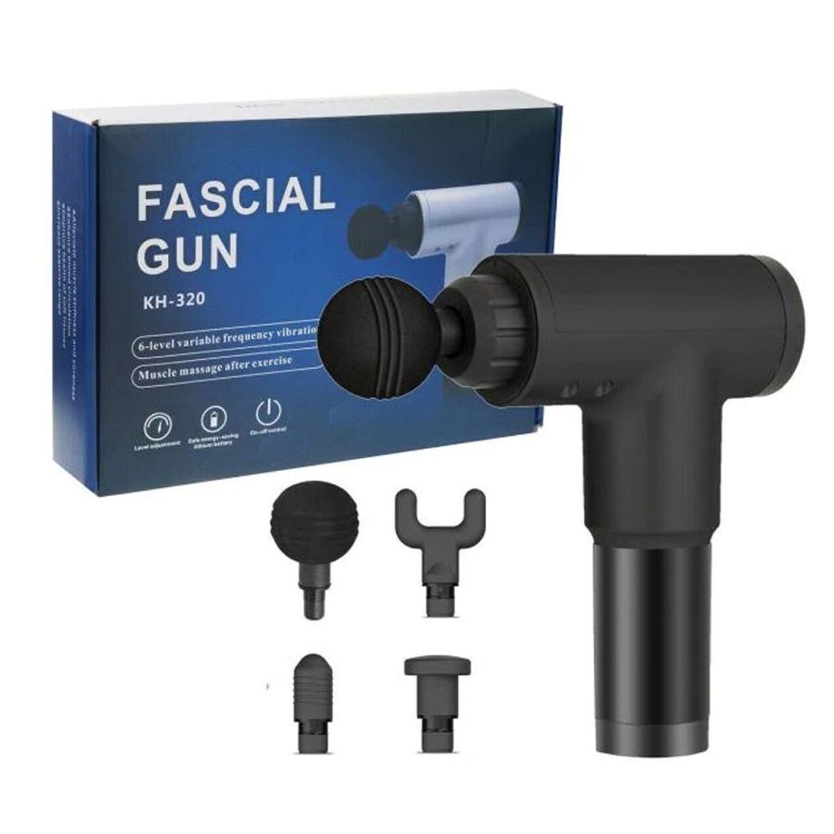 GENERICO - Masajeador Muscular Pistola Masaje Inalámbrico 6 niv