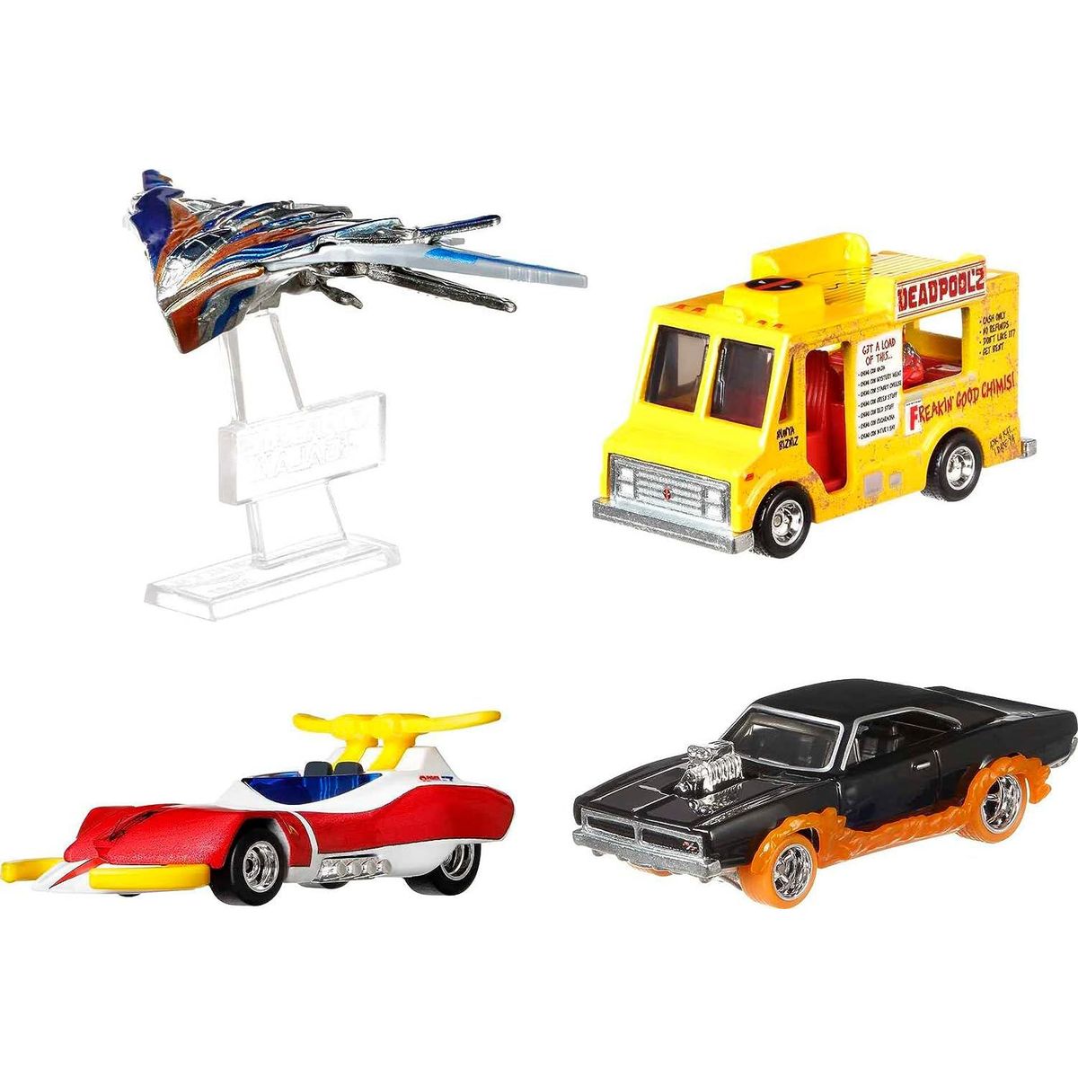 HOT WHEELS - Hot Wheels Disney Marvel - Paquete de 4 coches