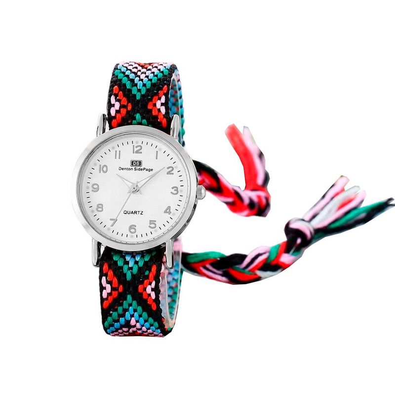 DAYOSHOP - Reloj Tejido Artesanal Dama Mujer + Estuche