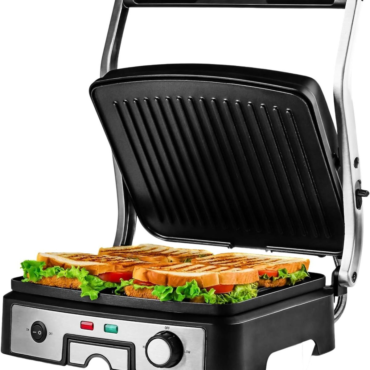 SANKEY - Sanduchera Panini Gourmet Acero Inoxidable Sankey