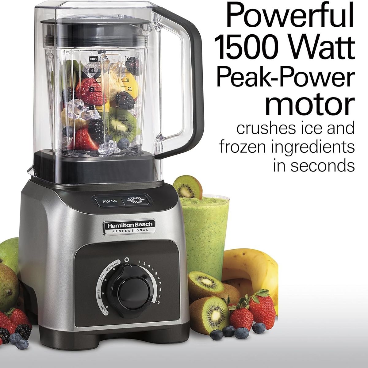 HAMILTON BEACH - Licuadora Profesional Silenciosa 1500 W Hamilton Beach 1 Litro.