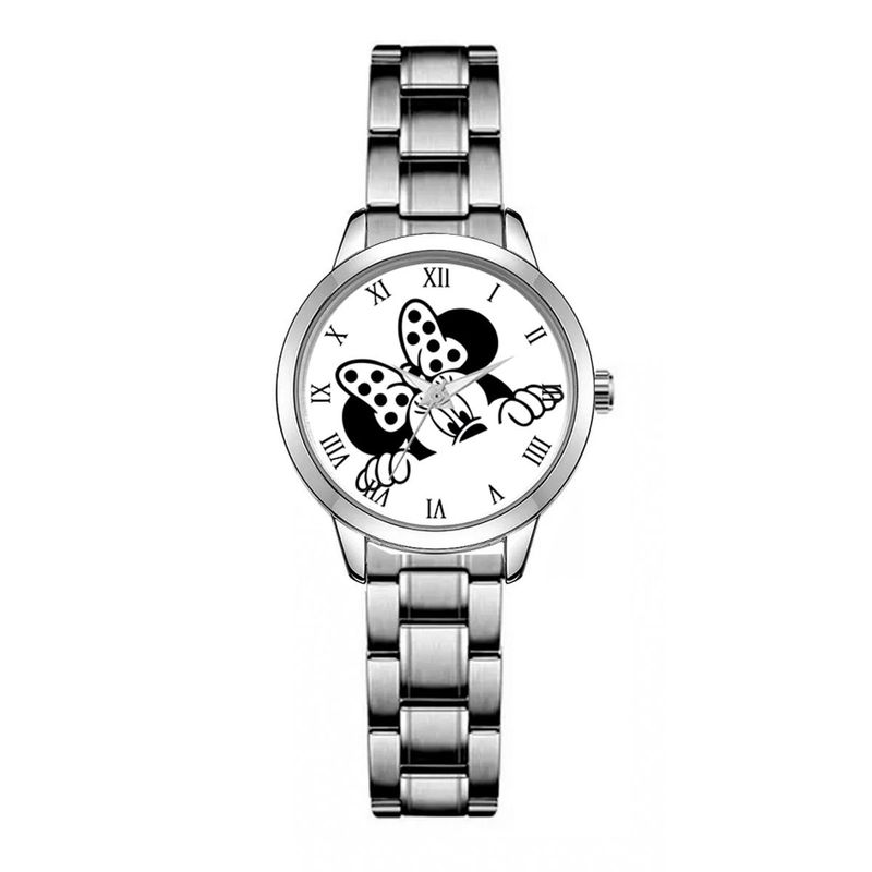 DAYOSHOP - Reloj Minnie Mouse Acero Dama + Estuche