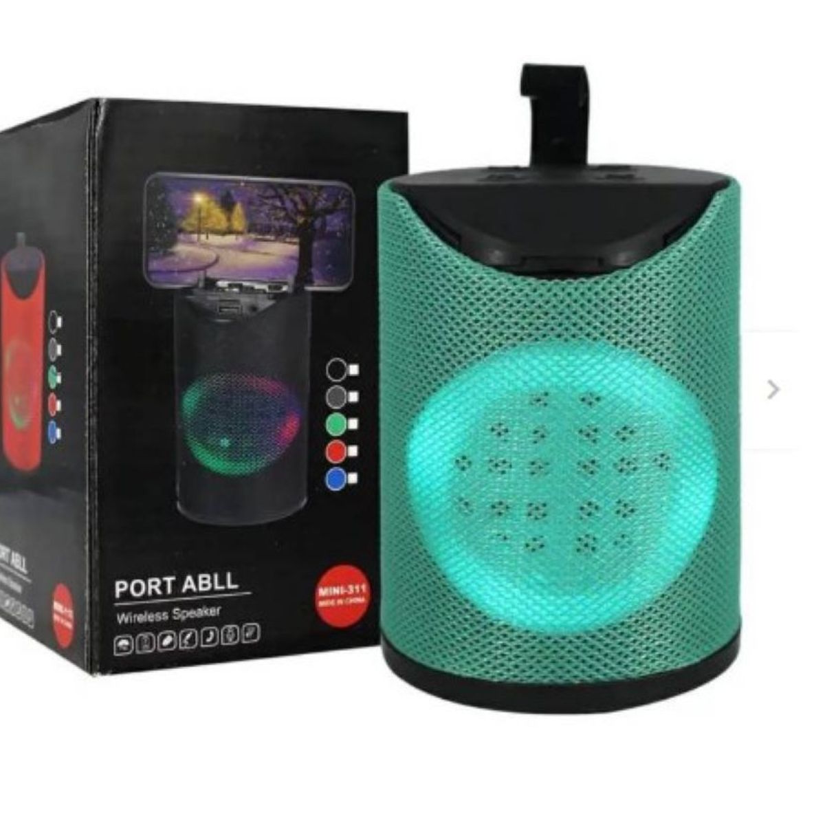 ZHOPI CO - Parlante Bluetooth Con Soporte Y Luces MinI 125